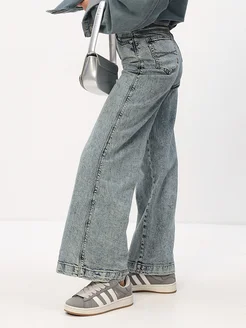 Джинсы широкие wide leg клеш