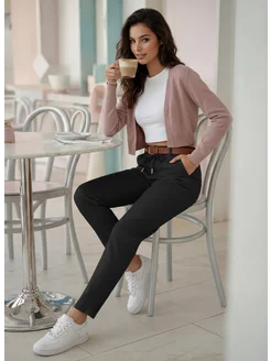 Зауженные джинсы на резинке большие размеры